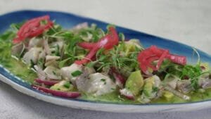 Ceviche de corvina Ceviche de corvina